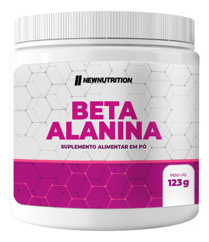 Beta-alanina 123g Natural 100% Pura Newnutrition