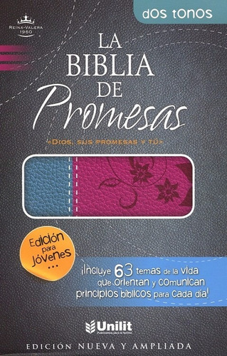 Biblia Promesas Edicion Juvenil Reina Valera 60 Piel Fucsia