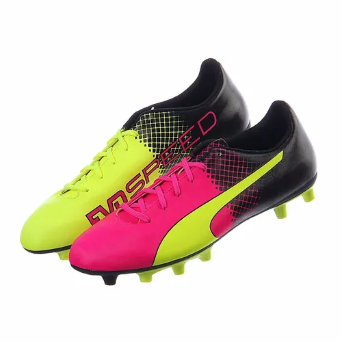 Meandro Dependencia Durante ~ Botines Puma Evospeed 5.5 Fg Con Tapones Rosa Y Amarillo | MercadoLibre