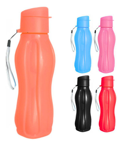 Garrafa Squeeze Água Plástico Academia Treino 800ml Colorida