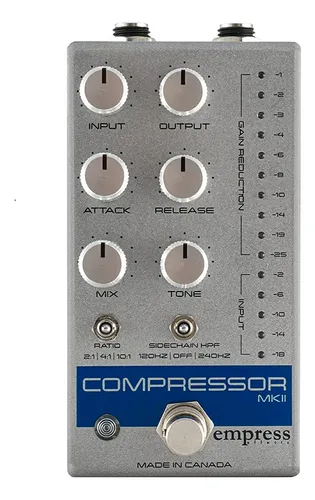 大流行中！ efeitos de Pedal de Mkii Compressor Empress guitarra ベース