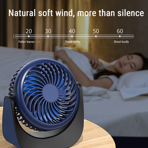 Wa J Desktop Small Fan Ventilador De Escritorio Recargable