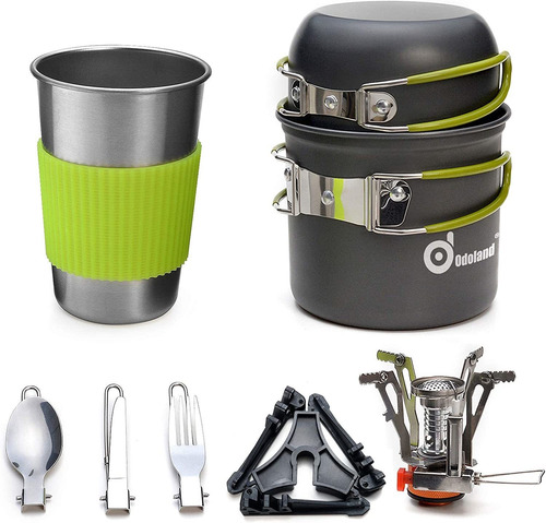 Cocina Portátil Odoland Para Camping, Kit Completo