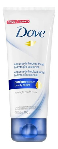 Dove Espuma De Limpieza Facial Hidratacion Esencial 100 Grs