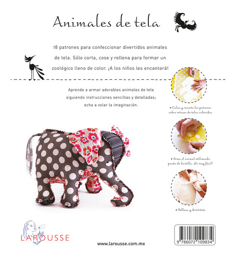 Animales de tela, de Méry, Clorinde. Editorial Larousse, tapa blanda en español, 2014
