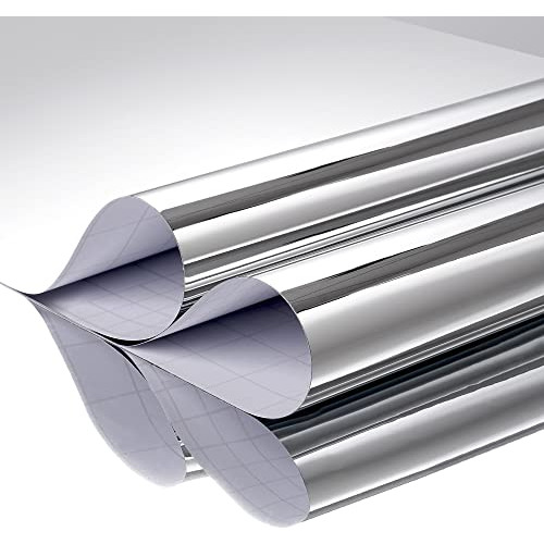 12 X315  Large Mirror Stickers, Flexible Mirror Sheets,...