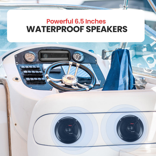 Estéreo Bluetooth Para Coche Pyle Single Din Con Altavoces 6