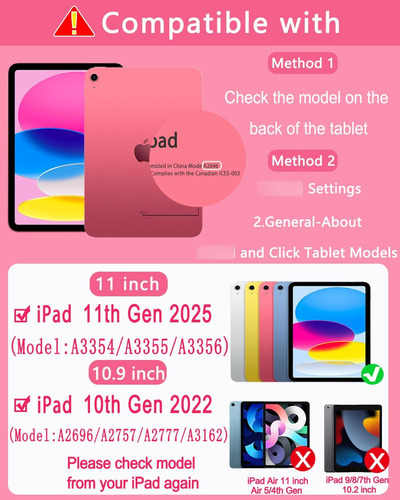 Funda Con Teclado Para Ipad A16 11 10.9 Pulgadas 2025 Color