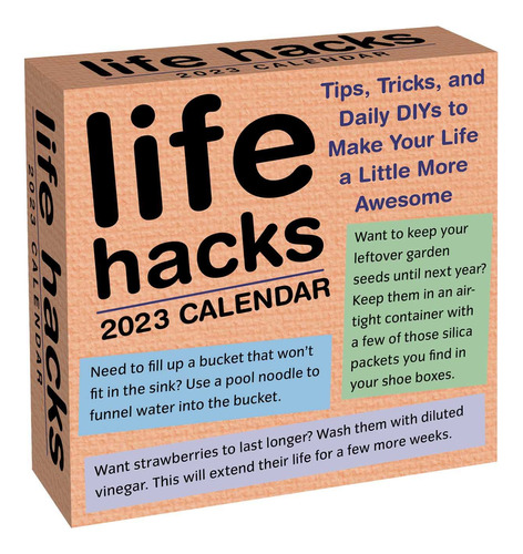 Life Hacks 2023 Calendario Diario: Consejos, Trucos Y Bricol