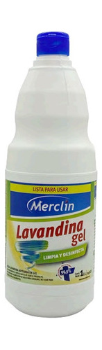 Lavandina Gel Elimina 99,9% Virus Y Bacterias 1 L Merclin Mm