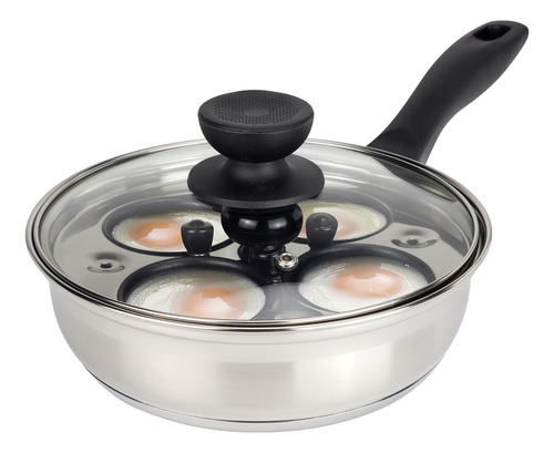 Sartén Para Escalfar Huevos Marskitop, Antiadherente, 4 Huev