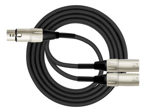 Kirlin Cable Y-303-01 - 1 Pie - Xlr Hembra A Doble Xlr Macho