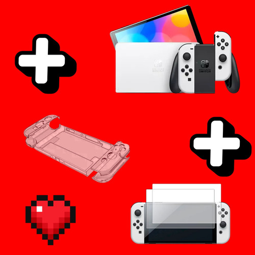 Nintendo Switch Neon 64gb Mod. Internacional Con Accesorios Blanco