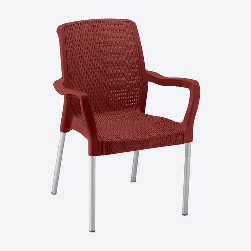 Silla Shia Con Brazos Rimax Roja