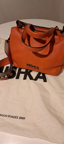 Mishka Cartera De Mano Y Para Colgar .o Crusar , Impeca. Coral Graneado Níquel Coral (Usado)