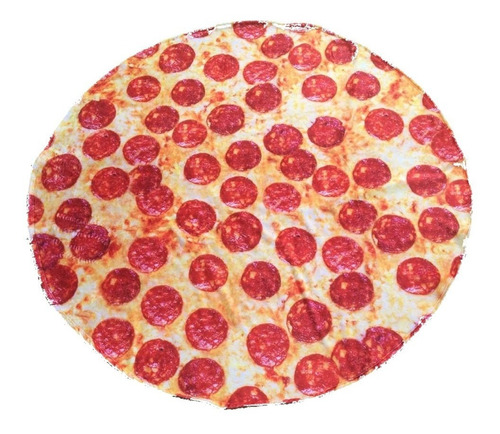 Manta Pizza Pepperoni Cobija De Alta Calidad 