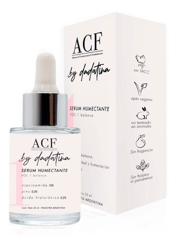 Acf Dadatina Kit Rutina Limpieza Facial Serum Gel Aceite