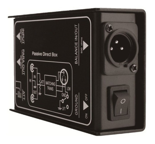 Caja Directa Pasiva Hügel Plug Xlr Simple Dib-100