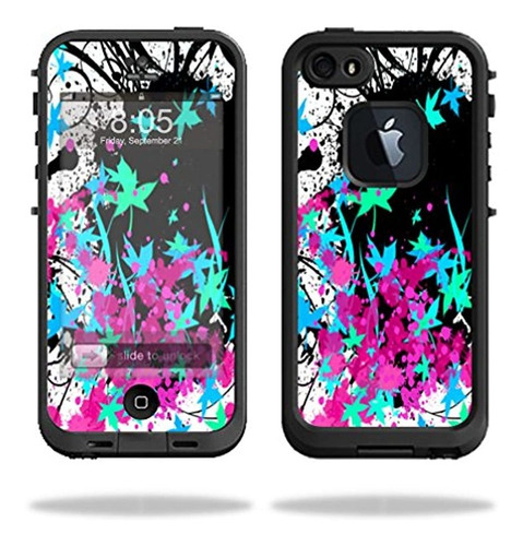 Carcasa Para Telefono iPhone 5/5s, Negro/floral