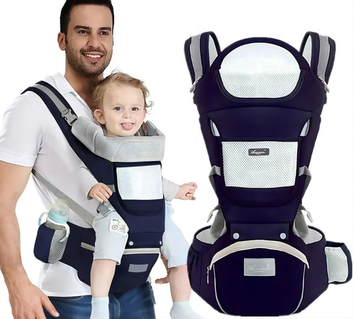 Mochila Cangurera Porta Bebes Respirable Ergonómica 0-4 Años