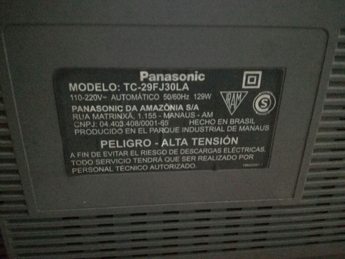 Panasonic 29 Pulgadas