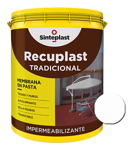 Recuplast Tradicional Memb. Techos/muros 20l 18 Cuotas S/int
