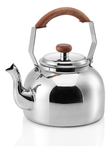 Pava mate Acero Inoxidable pico matero cebador 1,6 Litros color plateado Golden Art
