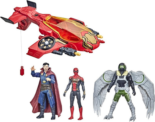 Marvel Spiderman Escape Jet 3 Fig (f4434)