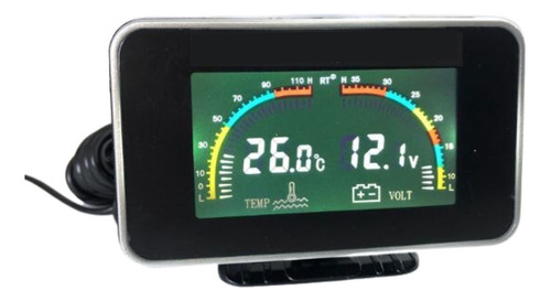 Voltímetro Digital Automotivo + Marcador Temperatura Da Água