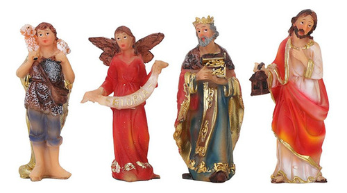 Juego De Figuras Navideñas De 11 Piezas. Decoración De