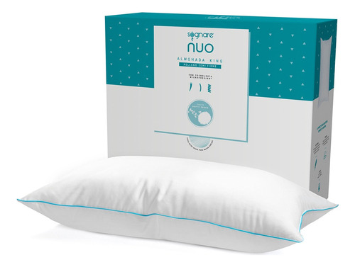 Sognare Nuo Almohada Tamaño King Size Relleno Semi Firme Color Blanco