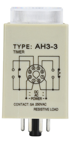 Relé De Tiempo De Retardo Ah3-3, Temporizador Electrónico, A