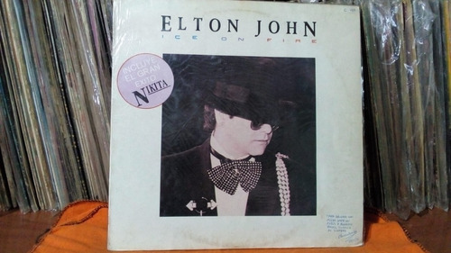 Elton John - Ice On Fire (vinilo) 1986 Vg+