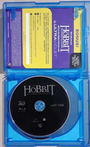 The Hobbit An Unexpected Journey Blu-ray 3d 2d Dvd Original (Usado)