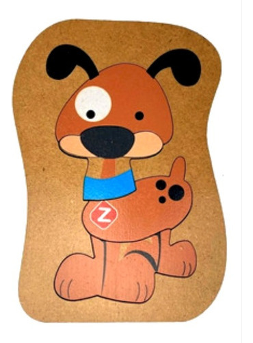 Puzzle De Madera Encastre Animales Surtidos 4 - 7 Piezas