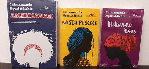 Kit Adichie Americanah, Pescoço e Hibisco, de Chimamanda Ngozi Adichie. Editora Companhia das Letras em português