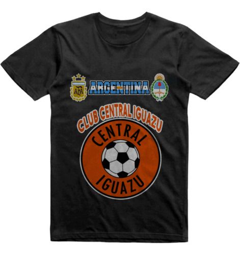 Remera Infantil Negra Club Central Iguazu Misiones