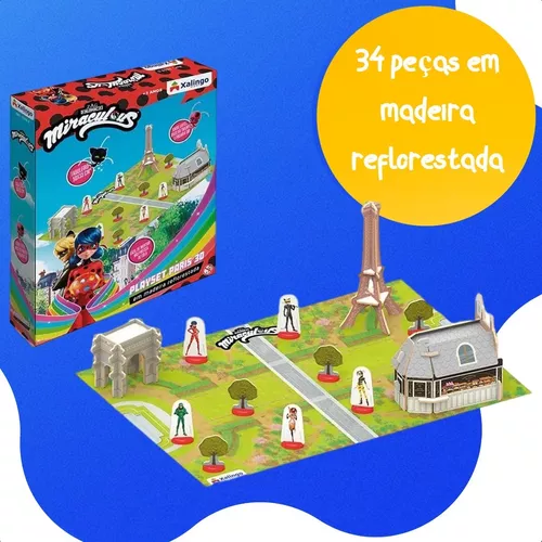 Quebra-Cabeça 30 Peças Para Colorir Miraculous - Xalingo - Loja ToyMania