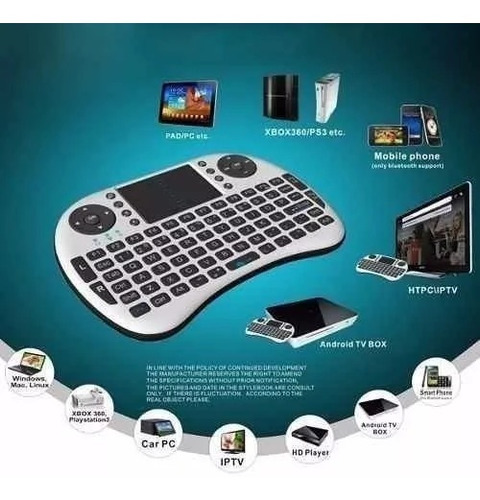 Teclado Inalambrico Smart Tv Box Pc, Control Tv