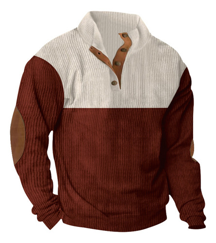 Nueva Sudadera Casual De Manga Larga Con Cuello Alto Para Ho