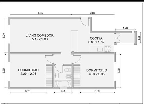 Departamento3 Ambientes Amplios Y Luminosos | Exc Estado