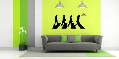 Vinilo Decorativo Musica The Beatles M1. 1.30mts