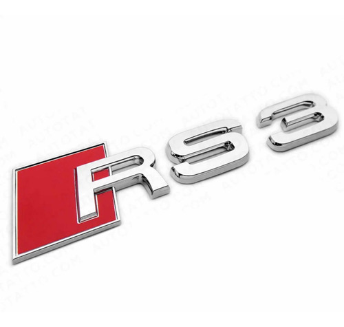 Emblema Sticker Rs3 Cajuela Audi A3 S3 Rs3