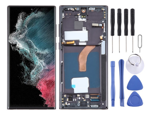 Pantalla Táctil Lcd Con Marco Para Samsung Galaxy S22 Ultra
