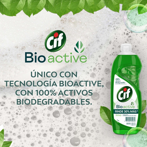 Detergente Cif Bioactive Limon Doypack X 450 Ml