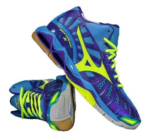 Tênis Mizuno Wave Tornado X Mid Azul