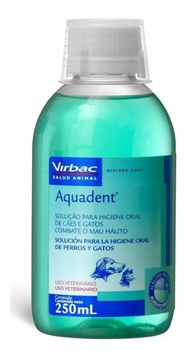 Aquadent Enjuague Bucal Para Perros Y Gatos Virbac 250 Ml