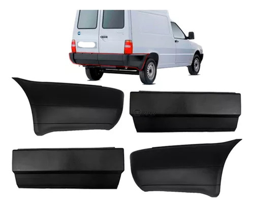 4 Punteras Traseras Para Fiat Fiorino 04 05 06 07 08 Al 2014