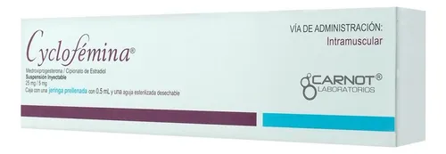 comprar Cyclofémina Suspensión Inyectable En Jeringa Precargada, 1 Jeringa Prellenada 0,5 Ml