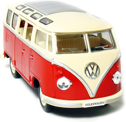 Bus Volkswagen Clasico Hippy De 7 Pulgadas Escala 1:24